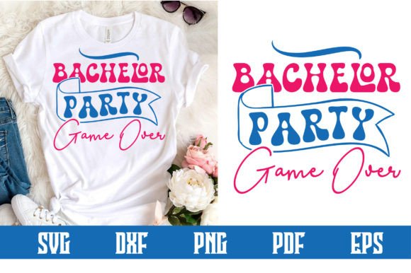 Bachelor Party Game over Svg Design for Crafts & Graphics Projects