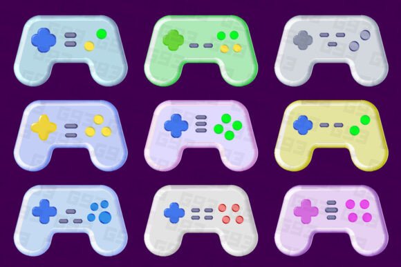 Colorful Gamepad Graphics for Digital Sellers