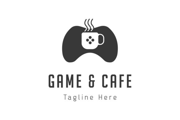 Game Cafe Logo Design Concept: A Versatile Graphic for Logos & Digital Sellers