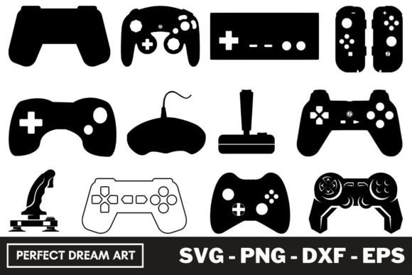 Game Controller Silhouette Bundles: Graphics for Gamers & Illustrations for Sellers