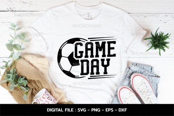 Game Day with Soccer Ball and Heart Love: A Fresh Graphic for Crafts & Marketing Visuals
