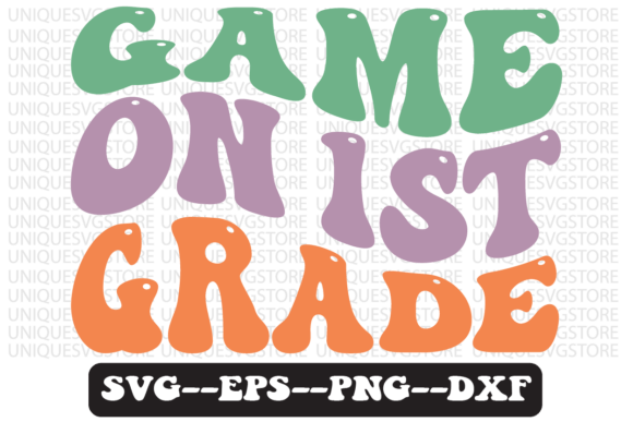 Game on 1st Grade Retro Svg Design Review