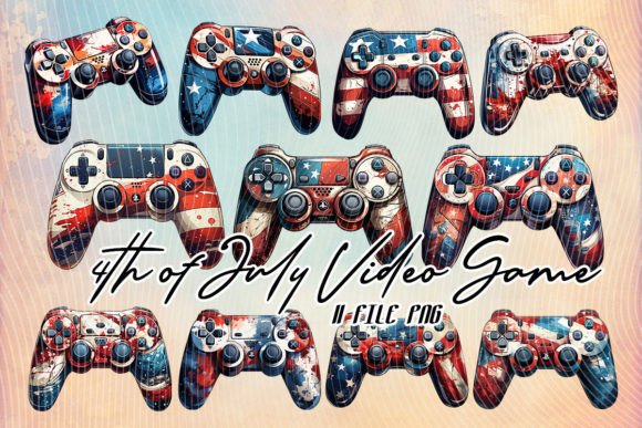 Game Pad Controller 4th of July Clipart: A Designer’s Real-World Take