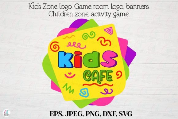 Kids Zone Logo 19 for Game Room Graphics & Crafts Projects