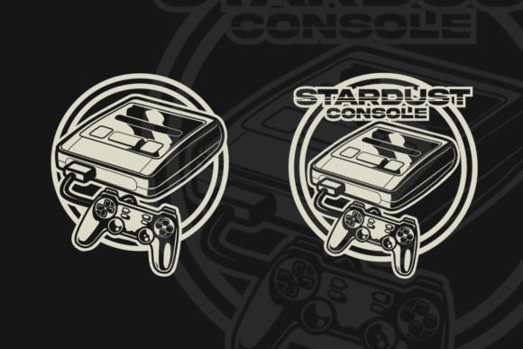 Stardust Console Game Vintage Logo: A Retro Charm for Creative Projects