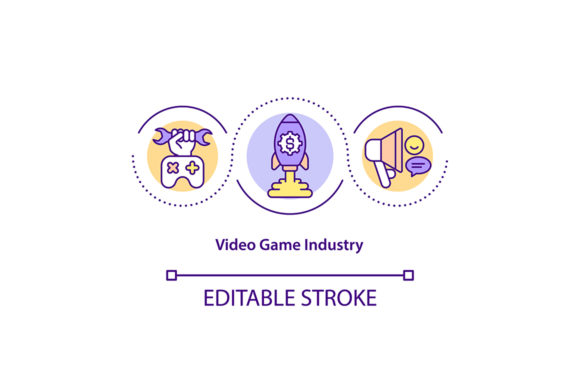Video Game Industry Concept Icon: A Designer’s Review for Real Client Projects